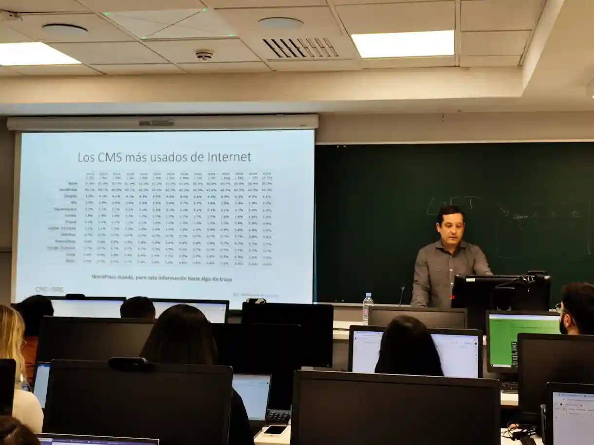 Jorge Mediavilla at the URJC University in Madrid