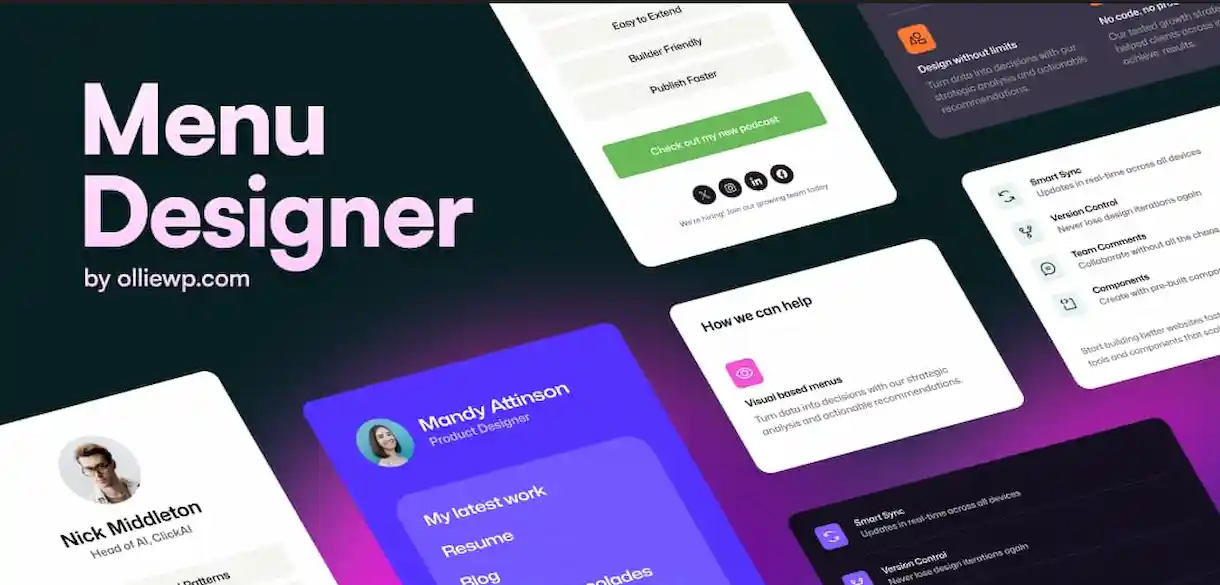 Ollie Menu Designer causes a major stir in the WordPress scene